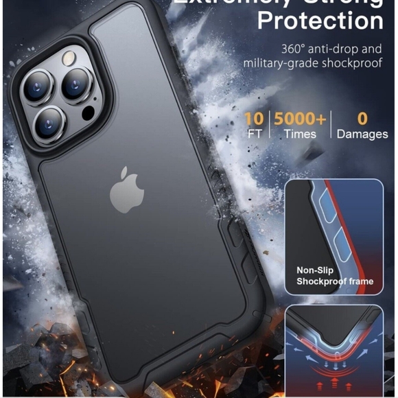 Cellphone case for iphone 13 pro, military drop protective - Picture 5 of 6